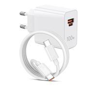 100W Chargeur Rapide USB C et Câble Type C pour Honor Magic8 Pro/Magic 7/200/400/X8d pour Supercharge, 65W Chargeur USB C Ordinateur Portable pour