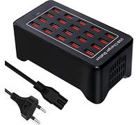 100W Chargeur USB, Station de Charge de Bureau 20 Ports, Multi-Fonctions, Chargeur Mural USB, Convient pour Samsung S24/S23/S22/iPhone 11/12/13/14/15/iPad/Google Pixel/Xiaomi/Oppo/Tablettes