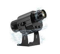 100W HD Logo personnalisé LED Projection lumière extérieure IP67 étanche Rotatif publicité Signe GOBO projecteurs 30m Distance (Noir)