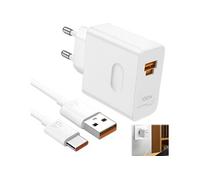 100W Supercharge Chargeur Rapide pour Honor 200 400, Chargeur 100W 2 Ports PD avec 6A Câble USB C 1M pour Honor Magic6 Lite 5 Lite V2 V3 400 200 Lite