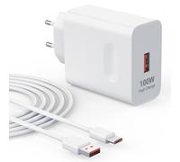 100W Supercharge Chargeur Rapide pour Honor 400 300 200 100 90 Magic 7 6 5 4 Pro Lite V5 V3 Smart X7b X8a X8b X9b Pad 9 Chargeur Rapide pour Huawei Mate 60 50 40 30 Pro avec 6A Câble USB C 1M