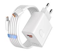 100W Supercharge Chargeur Rapide USB-C pour Honor 200,400, Magic 7, 2 Ports PD Chargeur Rapide avec Câble USB-C 2M 6A, Compatible avec Honor Magic7Pro 7Lite 6Lite 6Pro 200 Lite X6b Pad X8a 9