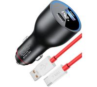 100W Supervooc Allume Cigare pour OnePlus 15/13/12R,Allume Cigare USB et Câble USB C 1M, 2 Ports Chargeur Voiture Charge Rapide pour OnePlus Nord 5 4 3 2 CE 5 4 3 Lite Oppo Reno 14 13F 12FS 11 A80 A40