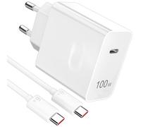 100W USB C Chargeur Rapide avec 6A Câble USBC 1m pour Honor 200 400 Pro