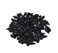 100x 6mm Plastic Push Rivets for pour suzuki Fender Panel 100x | Fits 6mm holes, 20mm length, black plastic, car fender bumper door trim repair kit