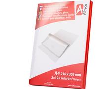 100x Albyco Pochettes de Plastification -A4 (216x303mm) -Ép. 2x125 (250) µm