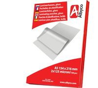 100x Albyco Pochettes de Plastification -A5(154x216mm) -Ép. 2x125 (250) µm