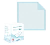 100x ARNOMED alèses d'incontinence à usage unique, alèses absorbantes 60x60cm, alèses pour bébé à usage unique, alèses de lit en cellulose 5 couches en cas d'incontinence, alèses à usage unique