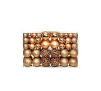vidaXL 100x Boules de Noël Rose/Doré Ornements Sapin Arbre Décor Fête Maison Multicolore G