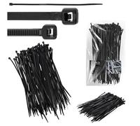 100x Collier de Serrage 3,6 x 200 mm Attache Câble Poignée Serre-Câbles Plastique Nylon Résistante Température UV Autobloquants Industrie Bureau Domicile Extérieur