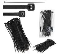 100x Collier de Serrage 3,6 x 300 mm Attache Câble Poignée Serre-Câbles Plastique Nylon Résistante Température UV Autobloquants Industrie Bureau Domicile Extérieur