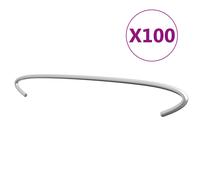 100x Crochets de Gabion Acier Galvanisé 50 cm Entretoises Support vidaXL