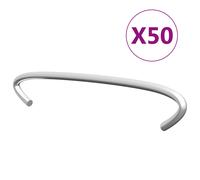 100x Crochets de Gabion Acier Galvanisé 50 cm Entretoises Support vidaXL
