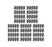 100X Double Support de Batterie AU Lithium 18650 pour Pack Cellules Bricolage Noir