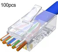 100x fiches à sertir RJ45 CAT5e Modulaire Câble patch réseau 8P8C RJ-45 CAT 5e