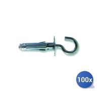 100x Fischer Cheville Œillet Ouvert Acier Grise E-100 9.1 - Mm 9