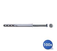 100x Fischer Tassello Prolungato Sxrl-Wt En Nylon Avec Vis Tsp Torx E 100 Mm