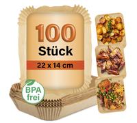 100x Four Coquille 22x14 CM pour 3-5L Double Friteuse à air chaud Airfryer