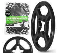 100x Instalguru Rondelles De Protection 4,5 mm Pour Fixation D’Agrafes De Sol Films De Paillage Toile De Jardin Culture Maraîchère Aménagement Paysager Exploitation Agricole