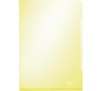 100x Leitz 4153-00-15 Pochette transparente Super Premium A4 PVC, indélébile, jaune