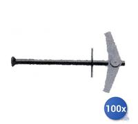 100x Maurer Goujon À Ancre Acier Galvanisé avec Vis Tsc E-100 Mdv / 104 14 - M