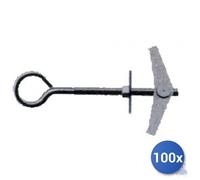100x Maurer Tassello Ad Ancora Grigio En Acier Zingué Œil Fermé E-100 Mdo/101 14