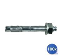100x Maurer Tassello Ancorante En Acier Gris Avec Écrou MBN MBN 8/20 8X75