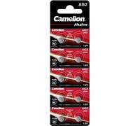 100x Pile bouton alcaline Camelion AG2 LR59 196 LR726 1,5V (blister de 10x10)