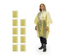 100x Poncho de pluie jetable Veste d'urgence Cape de pluie Protection pluie