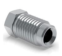 100x Raccord mâle M10 x 1,25 pour Tuyau de Frein 4,75 mm évasure DIN type F Connecteur de Freinage Type L DIN/ISO 1651