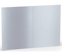 100x RÖSSLER 164072302 Briefkarte Paperado, B6hd, 250g/m², planliegend, marble white metallic