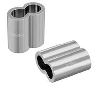 100x Serre-câble métallique Aluminium 6mm Aluminium Pince à sertir Douille à sertir