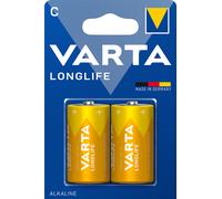 100x Varta Longlife C LR14 Baby 1,5 V pile alcaline blister de 2 MN1400