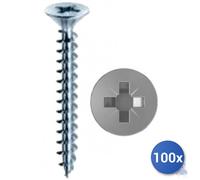 100X Vis Autoperceuse Panelvit&Reg; Mustad Inox A2 Aisi 304 Aggloméré Tête