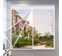 100x120cm Moustiquaire Fenêtre Magnétique,Moustiquaire Porte Fenetre Sans Percer,Rideau de Fenêtre Pour Prévenir Moustiques Et Insectes De Voler,Anti-mosquito Auto-adhésif Rideau,Lavable,Pour Fenêtres