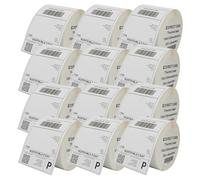 100x150 MM(4"x6") Direct Thermal Shipping Labels - 250Premium White Self-Adhesive Labels Roll Compatible with for Amazon, Ebay, Royal Mail [12 Rolls-3000Labels]