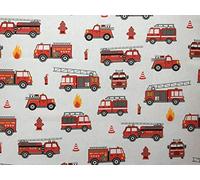 100x160cm Tissu pour enfants à coudre : 1m de tissu en coton 100 % pour enfants - Tissu pour enfants en 100 % coton - avec véhicules, parfait pour les garçons - non vendu au mètre