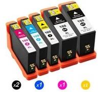 100XL Lot de 5 Cartouches d'encre compatible avec Lexmark Impact S305 SE S308 Prospect Pro 205 Multicolore