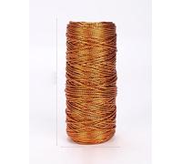 100yard 100% Coton Corde Corde Torsadée Artisanat Macramé Artisan Corde Boulanger Ficelle Multicolore Coton Lin Corde Textiles de Maison-cuivre térylène, 2mm