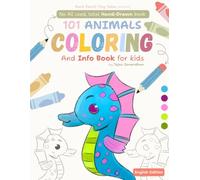 101 Animals Coloring Book for Kids (Ages 4-12) Large Print Easy Animal Coloring Pages with Fun Facts | Dark Pencil Tiny Tales: 100% Hand Drawn, Big, ... Book for Boys & Girls | Perfect Return Gift