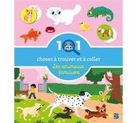 101 choses à trouver et à coller : Les animaux familiers Monsieur Dupont (Illustration)
