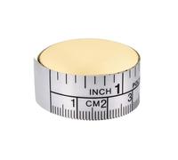 101 cm - Mètre ruban autocollant en acier - Règle graduée blanche pour mesures de précision dans le travail du bois