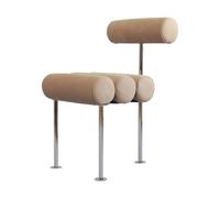 101 Copenhagen Chaise de salle à manger Hiro Stainless steel-nubuck