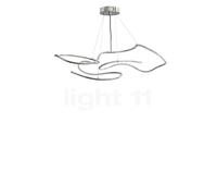 101 Copenhagen Ghost Suspension LED chrome - L.116 cm - 85 cm , fin de série Ce luminaire comporte des modules à LED prémontés de classes énergétiques A A++, A+, A