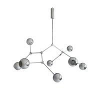 101 Copenhagen Suspension Drop Chandelier Globe Chrome