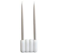 101 Copenhagen [W0724] [W0724] Support pour bougie tube - Mini - Blanc os - 14,5 x 6 x 11 cm (L x l x H)