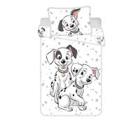 Jerry Fabrics Parure de lit 101 Dalmatiens pour lit bébé 100x135 cm + taie 40x60 cm Réversible