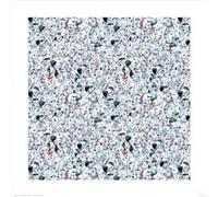 101 DALMATIENS - Many Dalmatians - Art Print - 40x40cm - AFFICHE G
