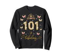 101 et Fabuleuse, 101 Ans, 101 Ans, Reine du 101e Anniversaire Sweatshirt