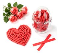 101 Pièces Capsule Lettres Message Dans Bouteille, Papier Rouleau Rouge Pilule Message Capsule, Wishing Paper Scrolls pour DIY Cadeau Saint Valentin Noël Mariage